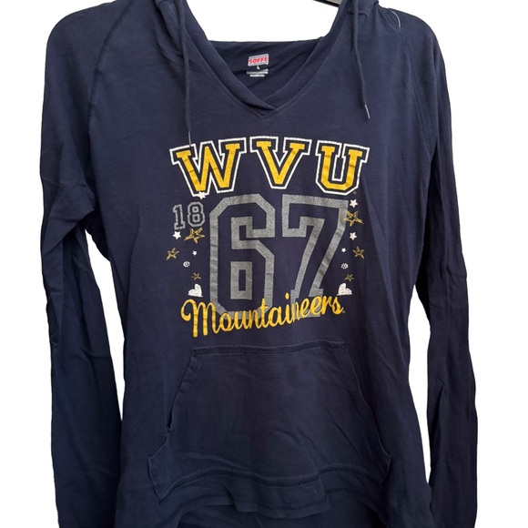 WVU West Virginia University Mountaineers Soffe Women's Hoodie, Large - Picture 1 of 3